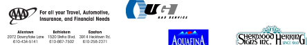 AAA of the ABE area, UGI, Aquafina and Sherwood Herring Signs Inc