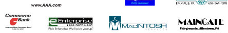 Commerce Bank, Enterprise Car rental, MacIntosh Uniforms and The Maingate
